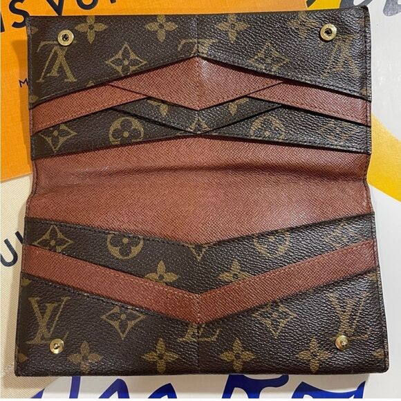 RARE auth Louis Vuitton Mono origami wallet w/certificate included - Picture 1 of 9